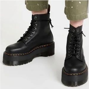 1460 PASCAL MAX LEATHER PLATFORM BOOTS